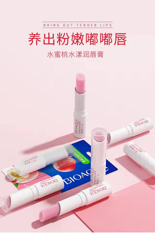 1 pcs BIOAQUA Natural Aloe Moisturizing Lip Balm Colorless Refine Repair Lip Wrinkles for Woman Winter Lip Care