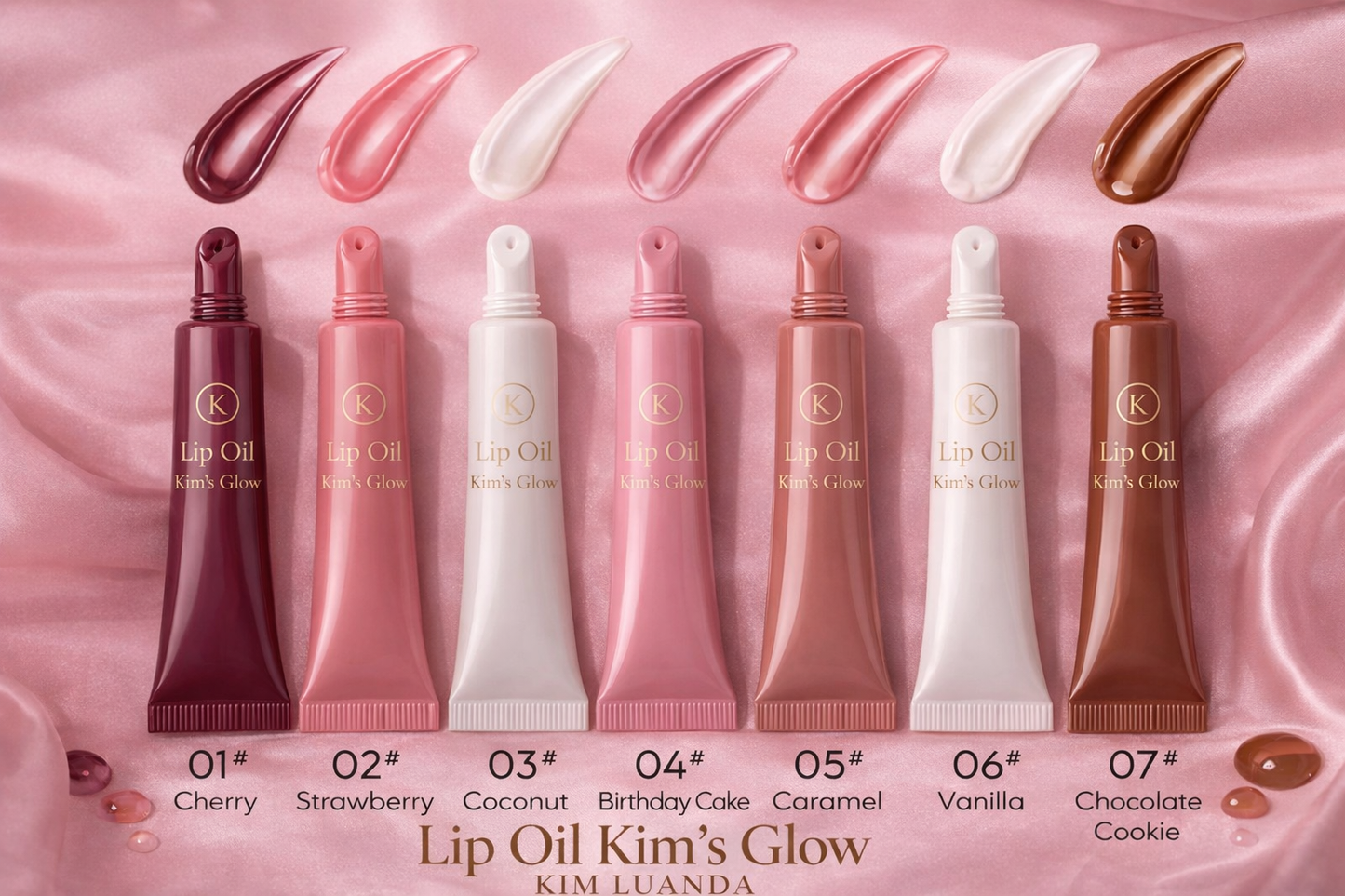 Lip Oil Kim’s Glow 10ml Polypeptide Colored Lip Balm Arnica Lip gloss Super Moisturizing Gel Plumping Makeup Hose