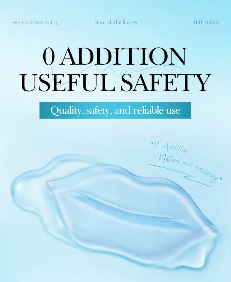 5pcs BIOAQUA Hyaluronic Acid Crystal Collagen Lip Mask Moisturizing Plump Lips Gel Masks Hydrating Lip Plumper Lips Skin Care