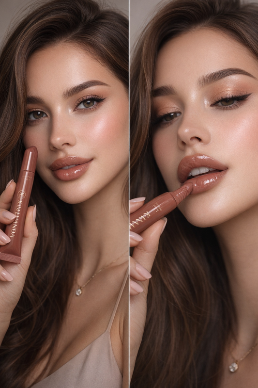 Lip Oil Kim’s Glow 10ml Polypeptide Colored Lip Balm Arnica Lip gloss Super Moisturizing Gel Plumping Makeup Hose