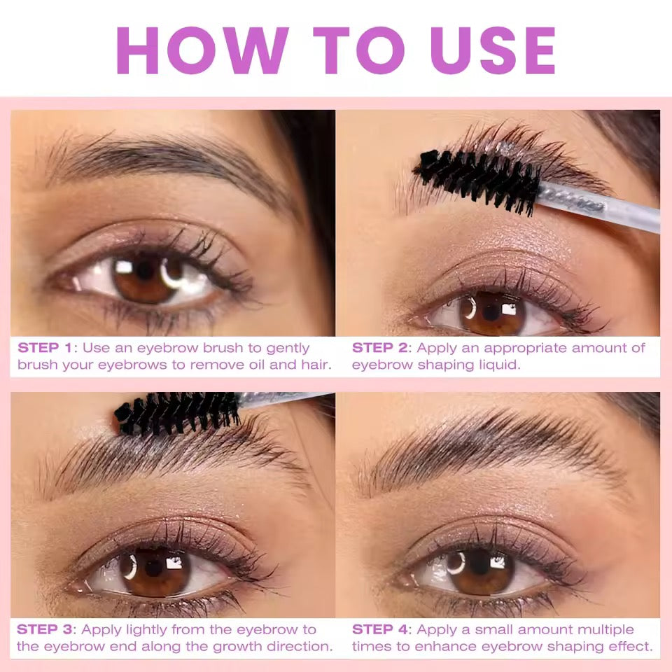 1PC 3D Eyebrow Shaping Gel, Lasting, Waterproof, Quick-Dry, Sweat-Resistant, Transparent Finish, Daily Makeup